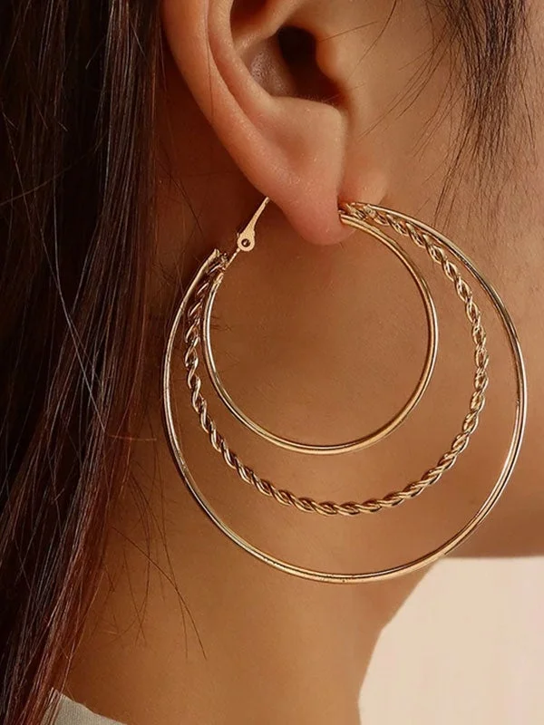 Three circle earring