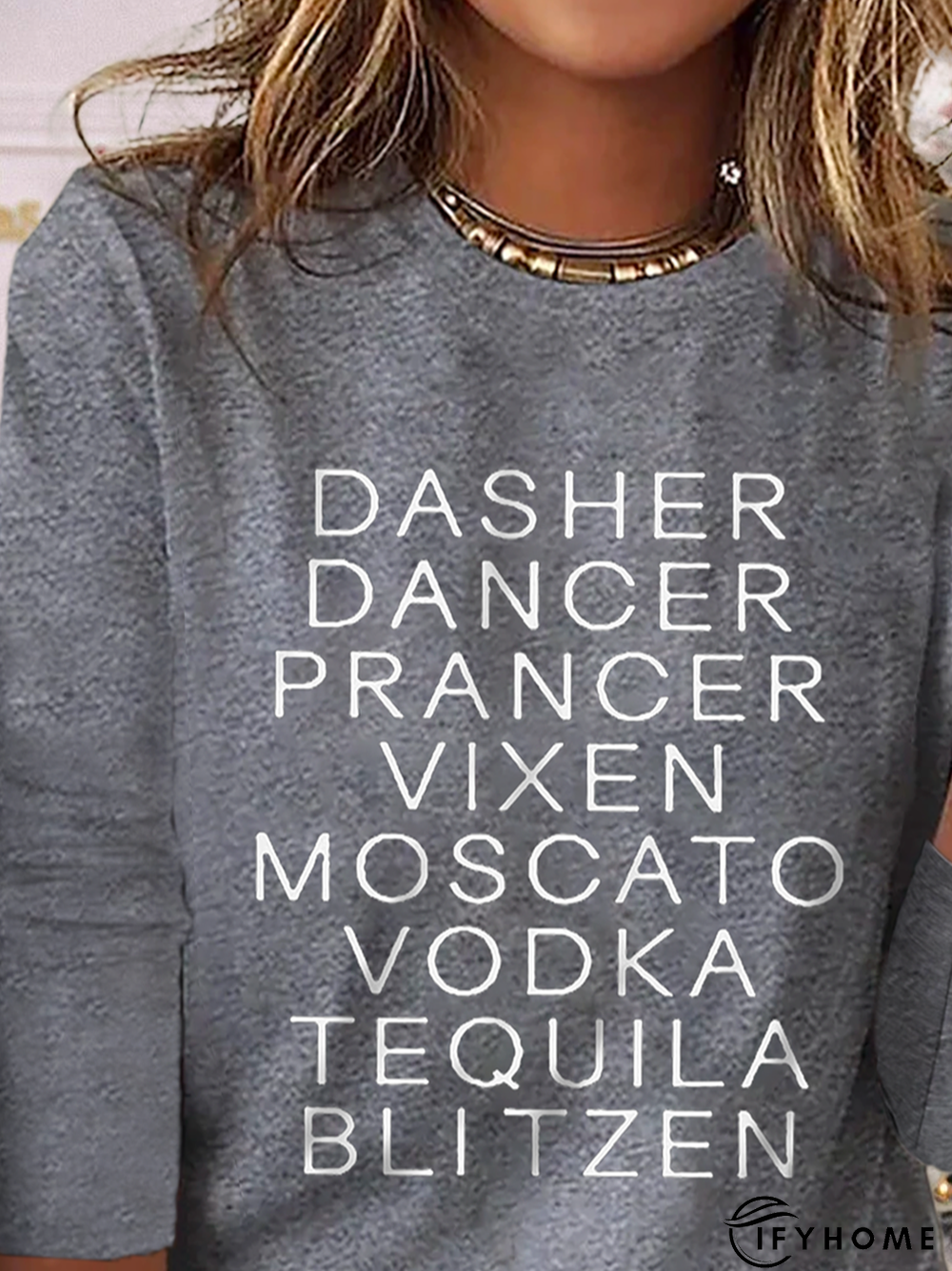 Christmas Dasher Dancer Casual T-Shirt | IFYHOME