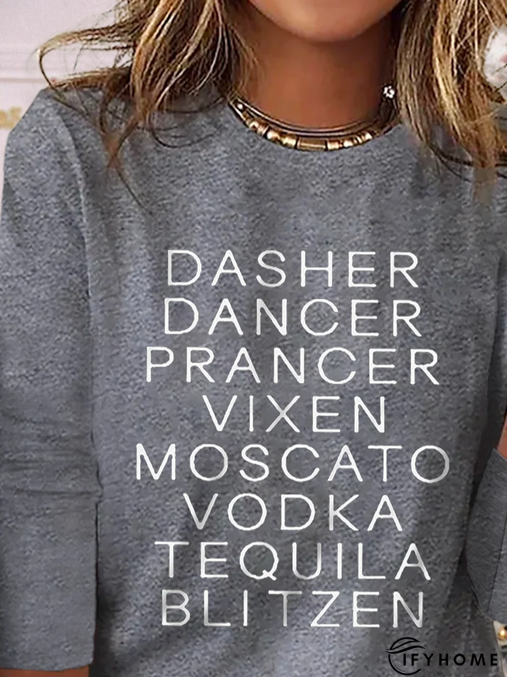 Christmas Dasher Dancer Casual T-Shirt | IFYHOME