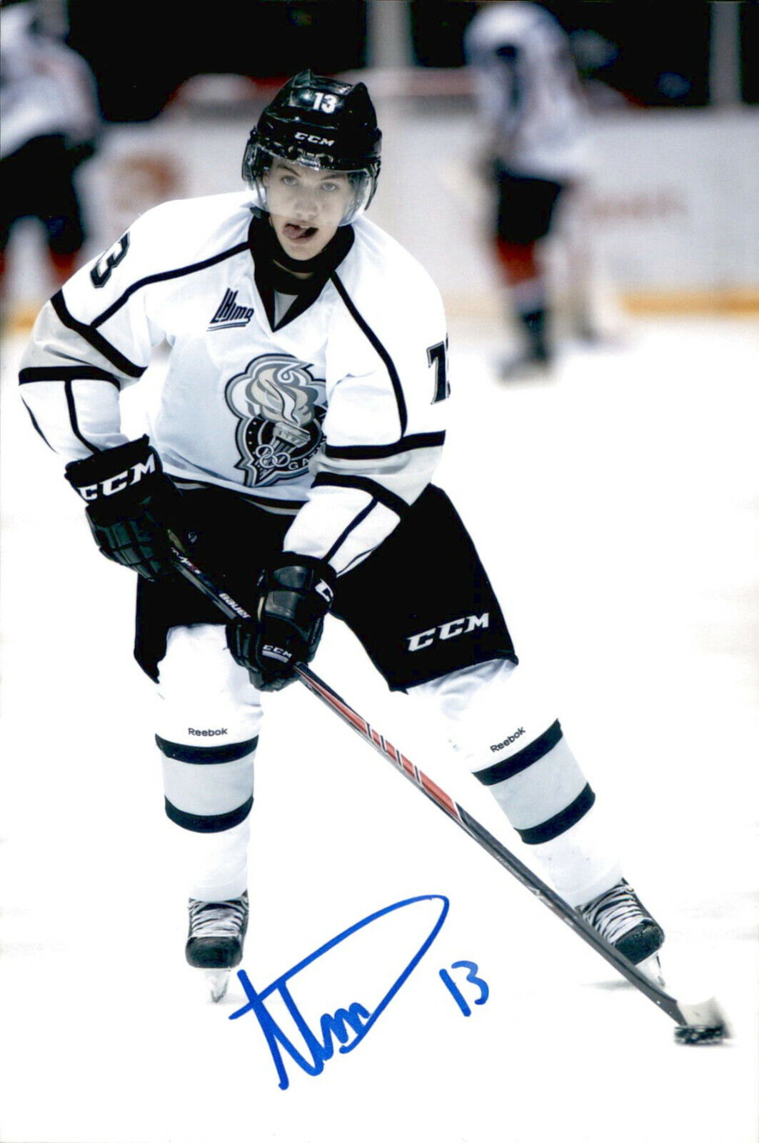 Alex Dostie SIGNED 4x6 Photo Poster painting GATINEAU OLYMPIQUES / ANAHEIM DUCKS #2