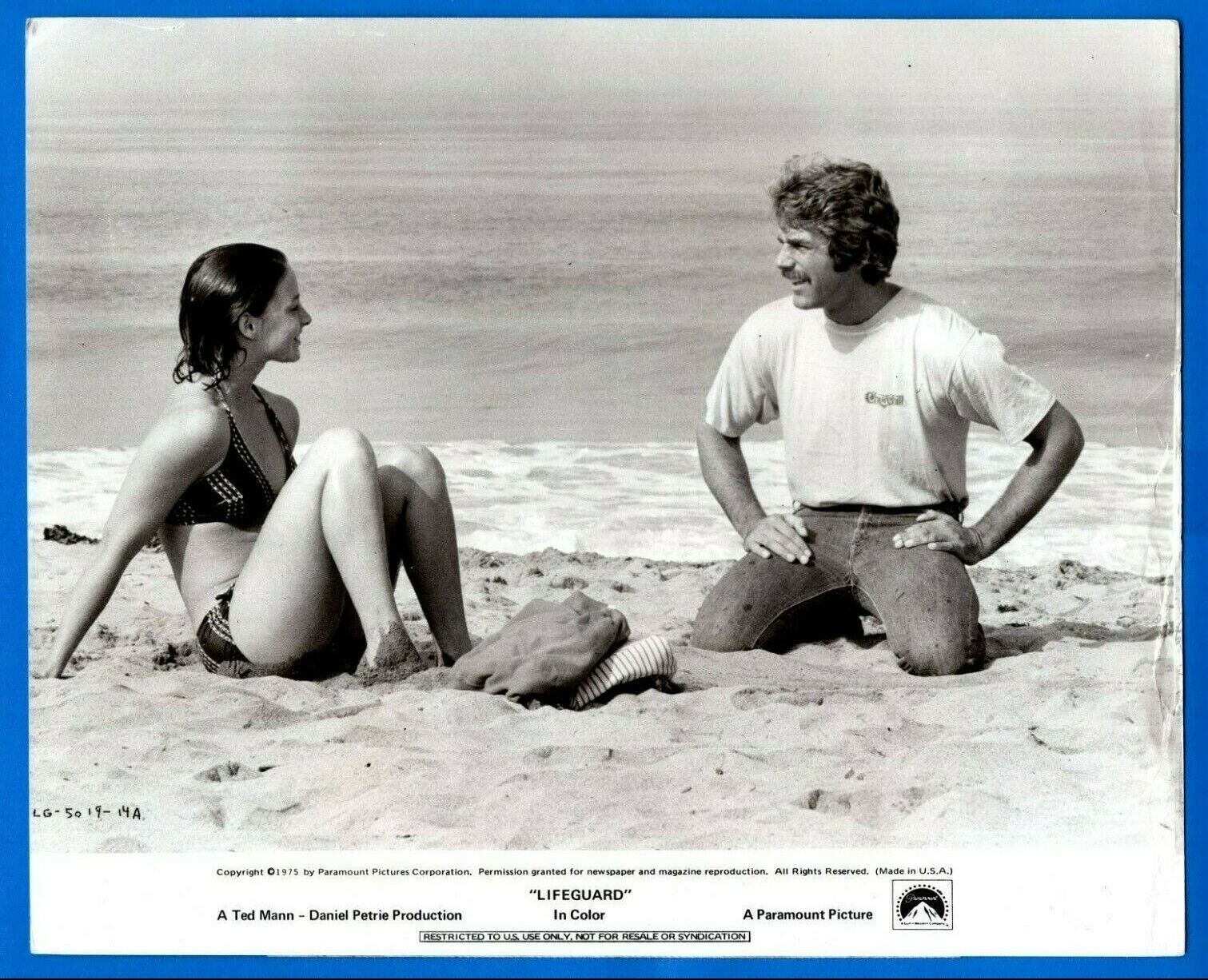 SAM ELLIOTT KATHLEEN QUINLAN Vintage 8x10 Promo Press News Photo Poster painting 1975 LIFEGUARD