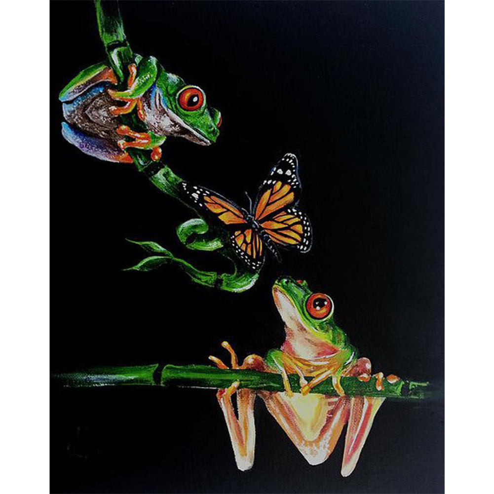 

40*50CM - Square Drill Diamond Painting - Frog, 501 Original