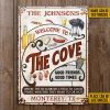 Personalized Cove Grilling Red Listen To The Good Music Vertical Custom Classic Metal Signs