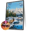 Diamond Painting-DIY Full Round Drill Deer（50*70cm）
