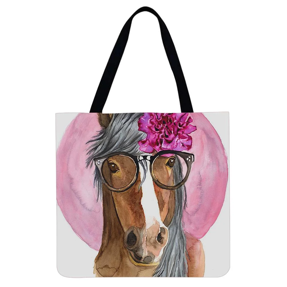Linen Tote Bag -  Horse