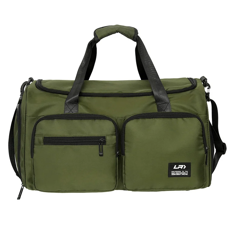 Leisure Travel Rucksack Large Capacity Short-Distance Travel Bag (Army Green)