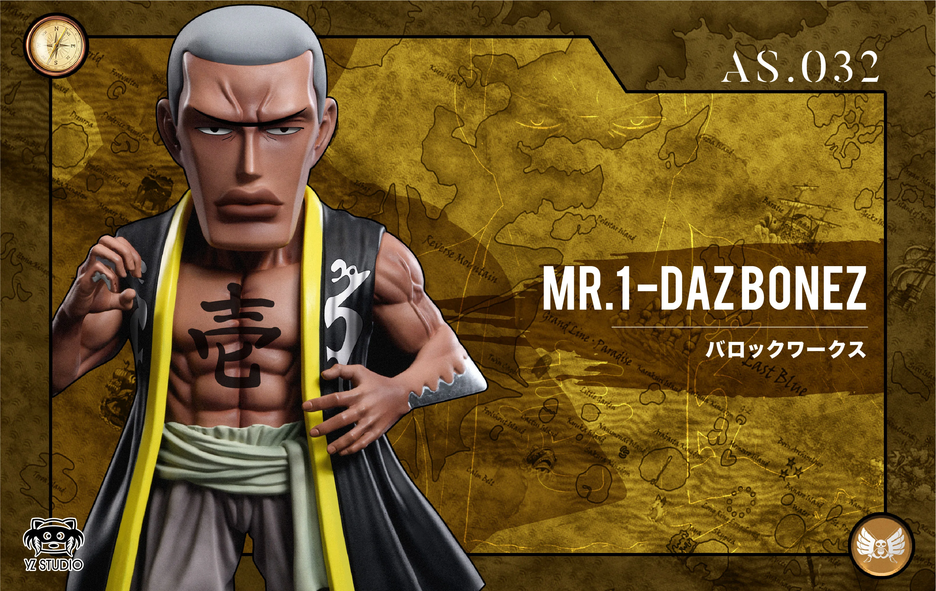 Mr. 1 Daz Bonez - ONE PIECE Statue - YZ Studios [In Stock]