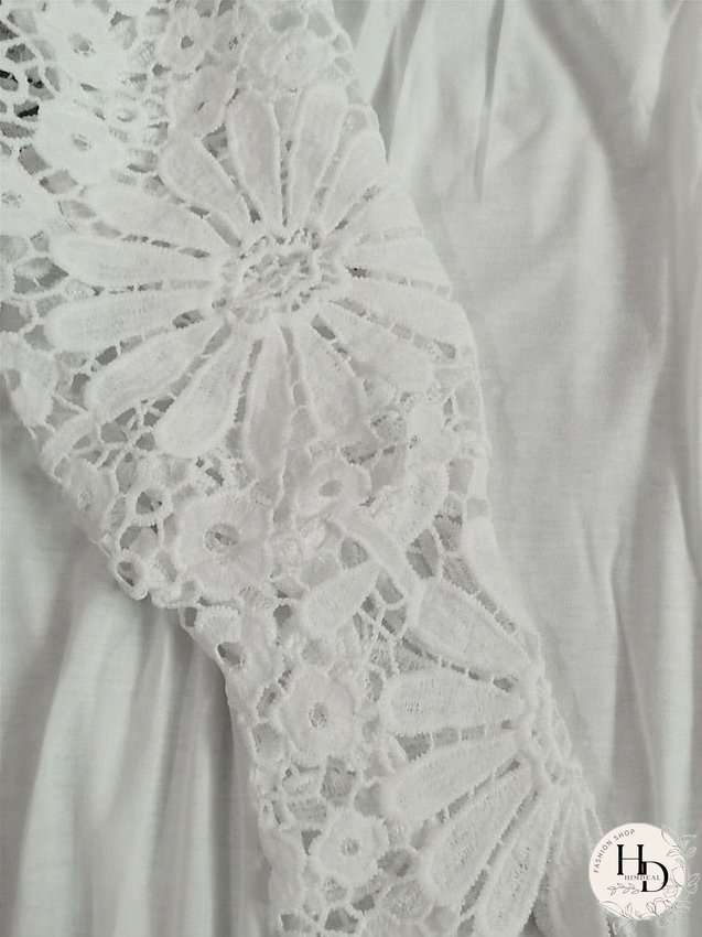 Casual Dress Lace Dress Summer Dress Mini Dress Lace Patchwork Daily Holiday Date Fashion Modern Crew Neck Long Sleeve Regular Fit Black White Wine Color S M L XL XXL Size for Women