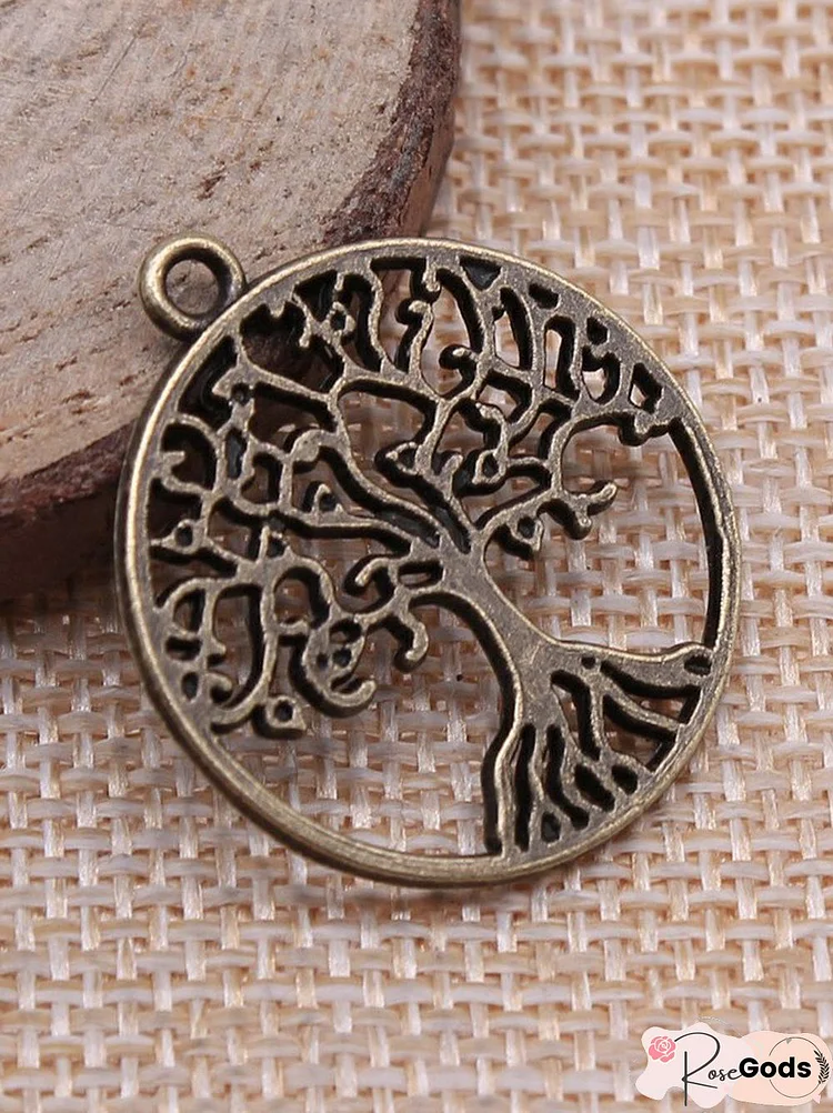 DIY Tree Of Life Pattern Pendants Bracelets Necklaces Jewelry Accessories Thanksgiving Christmas Gifts