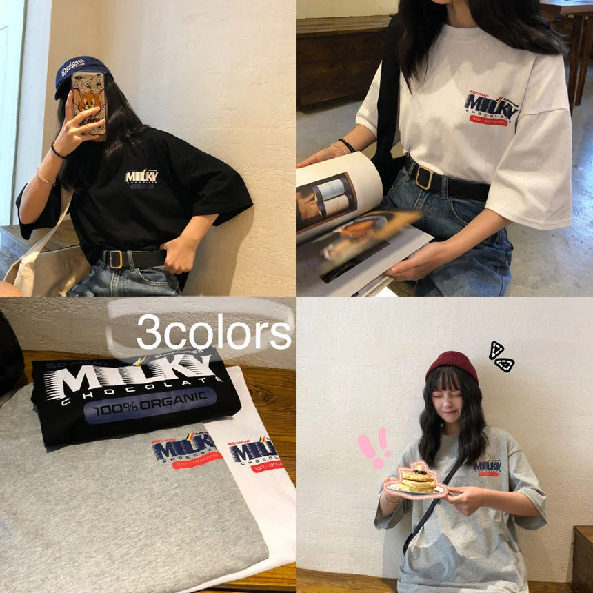 Oversized Lettering T-Shirt YP1311