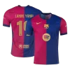 LAMINE YAMAL #19 Barcelona Home Authentic Soccer Jersey 2024/25 -UCL Spotify Logo Without Text