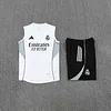 2025/2026 Real Madrid Pre-Match Training White Vest+Shorts Football1:1 Thai Quality