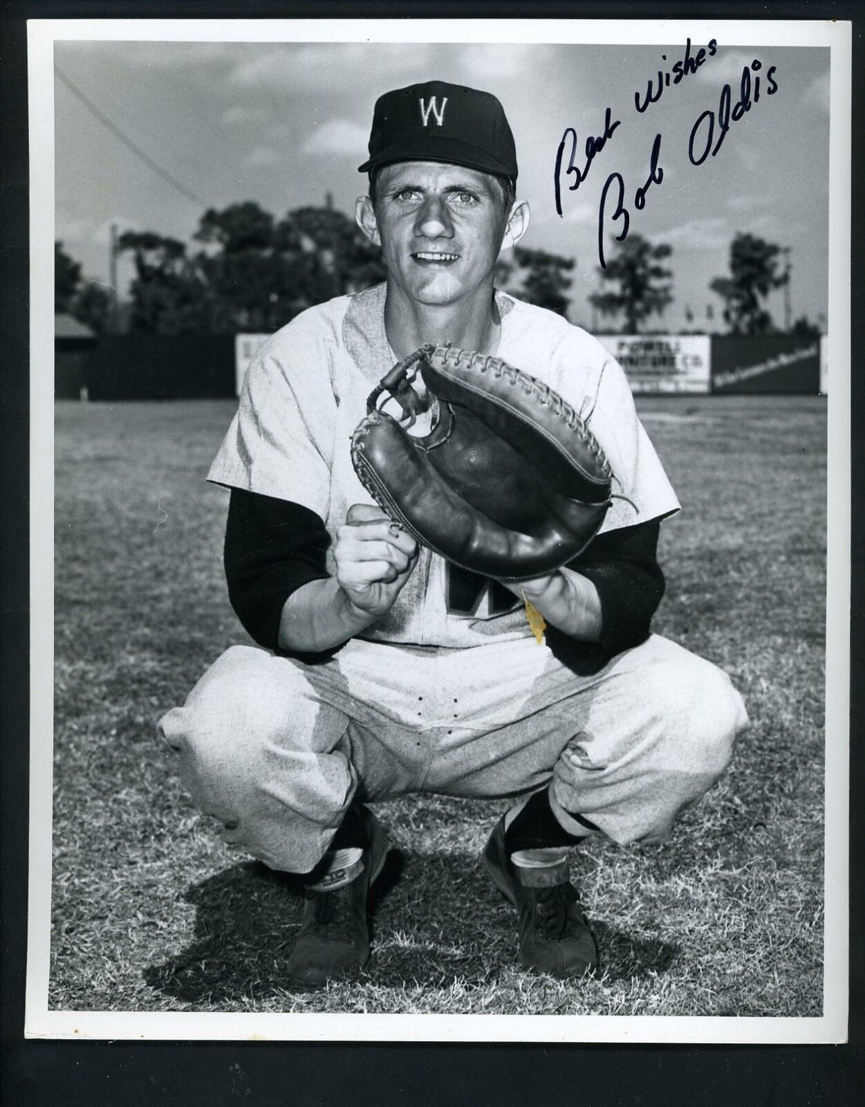 Bob Oldis Signed Type 1 Don Wingfield 8 x 10 Press Original Photo Poster painting Senators