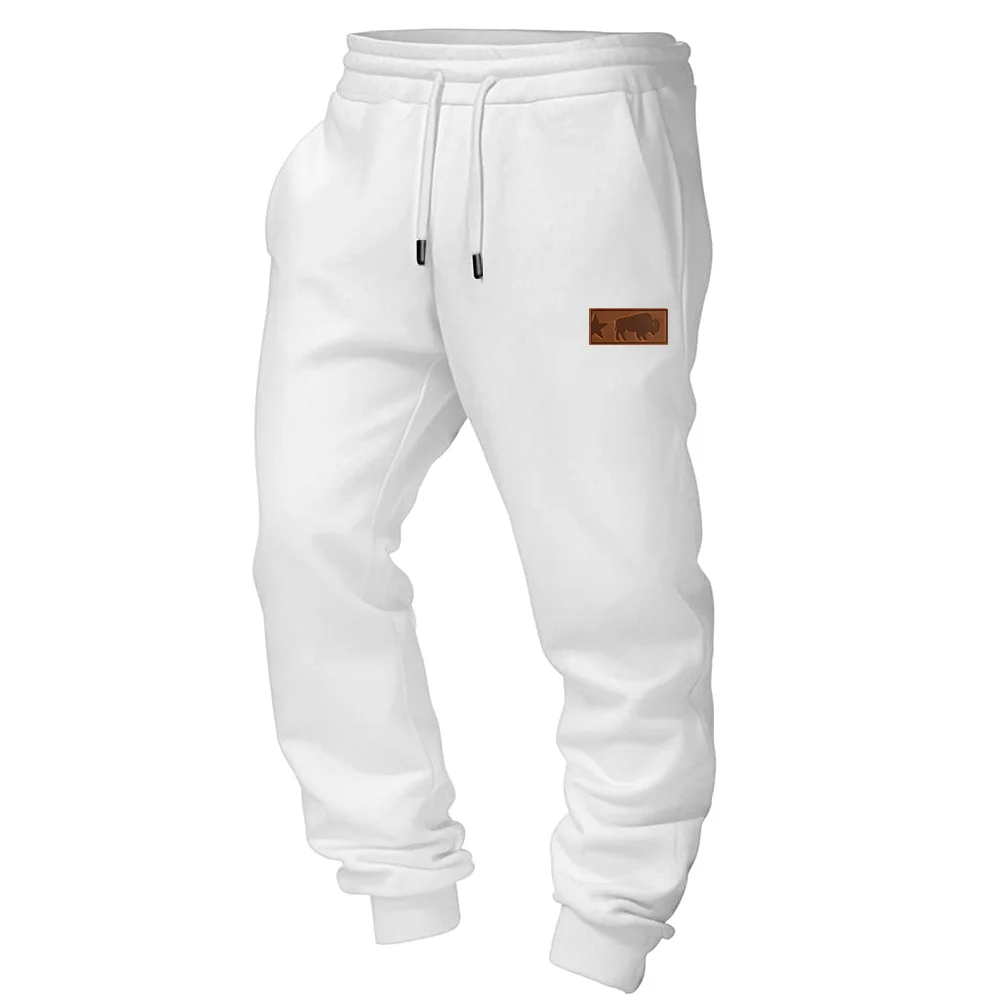 Men's Vintage Western Cowboy Elastic Waist Drawstring Jogger Sweatpants