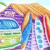 Beach Huts and Buses  | Crystal Rhinestone  | Special Shaped Diamond Painting Kits