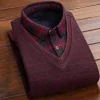 Plus Fleece Middle-aged And Elderly Sweater