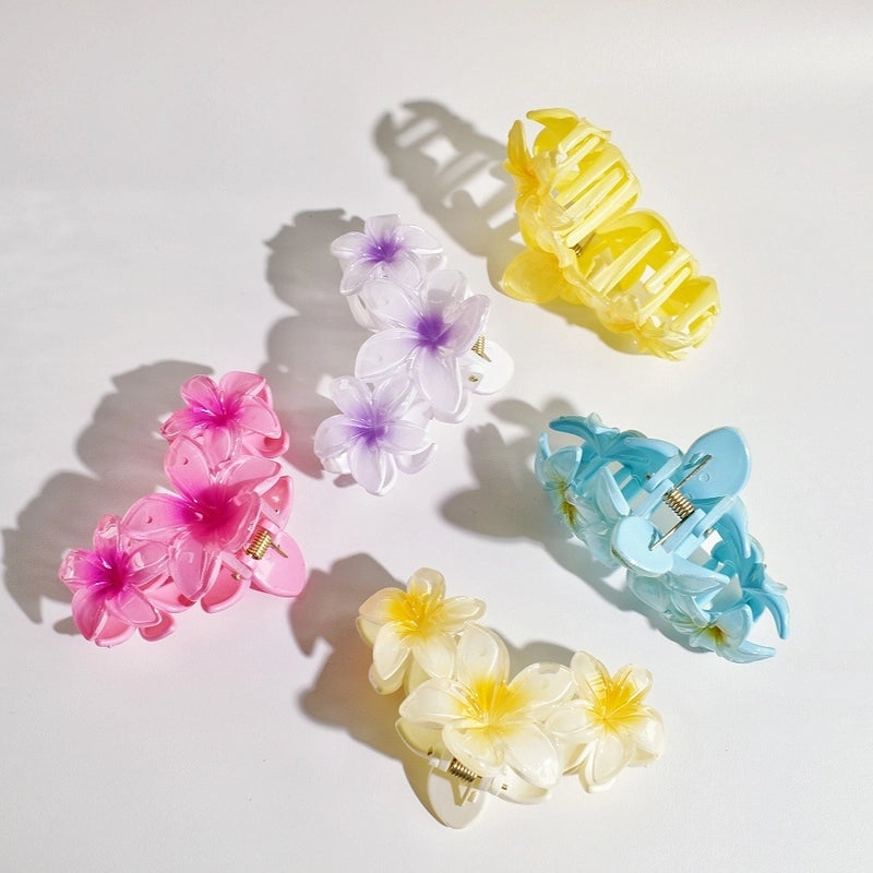Cute Women’s Flower Plastic Hair Claws