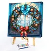 Christmas Wreath-Paint by Numbers Acrylic Painting 40*40CM