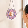 2pcs/set DIY Flowers Hanging Mirror Diamond Art Wall Door Decoration Kit