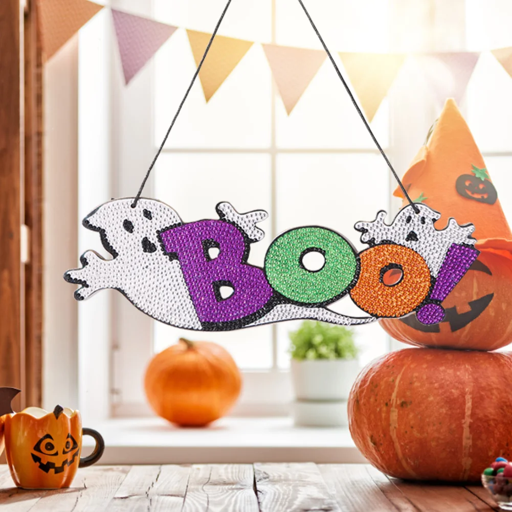 DIY Diamond Crystal Halloween Pendant Hanging