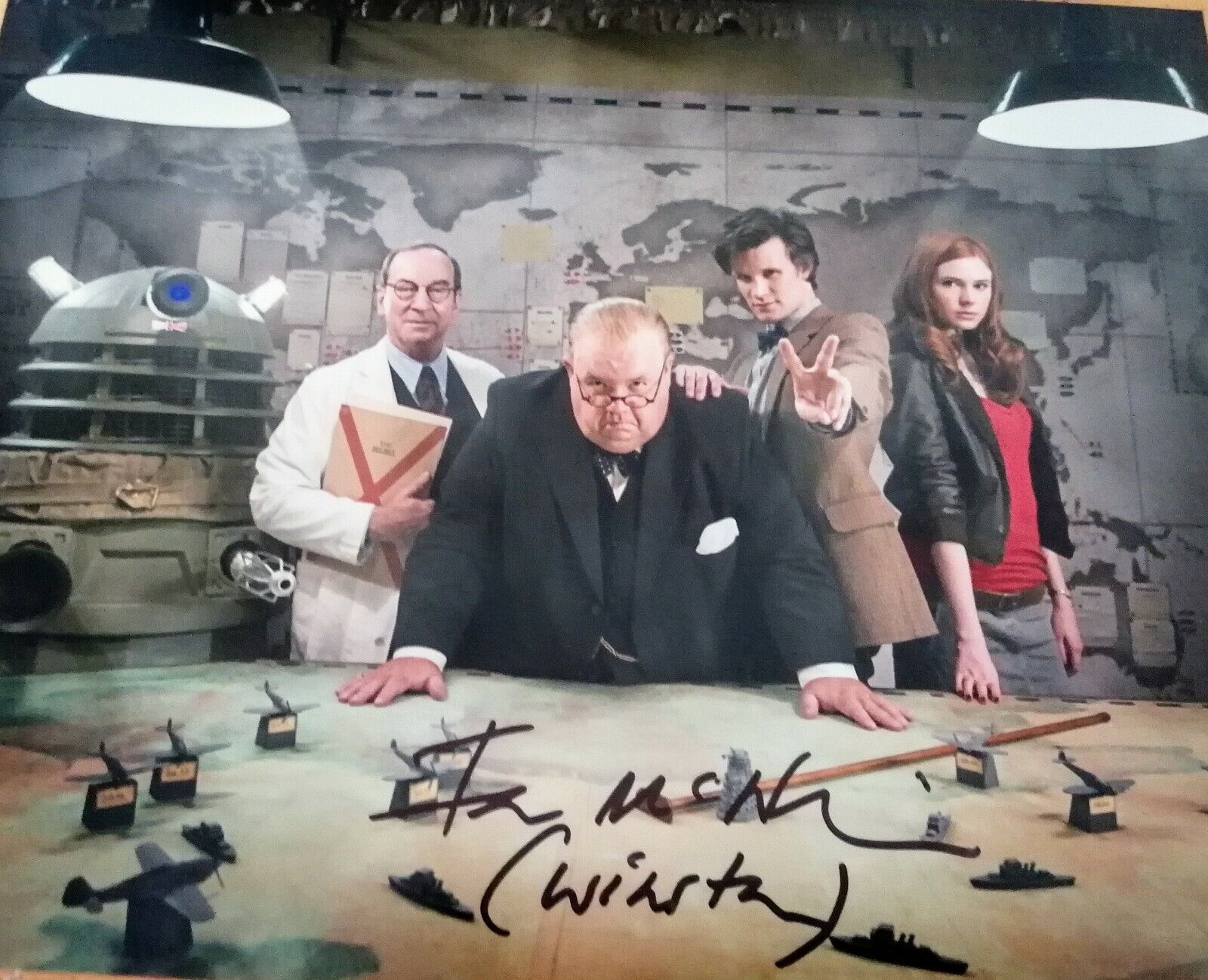 IAN McNeice SIGNED DOCTOR WHO COLOUR 8 x 10 AUTOGRAPHED Photo Poster paintinggraph