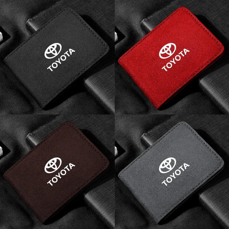 Car logo driver's license leather case card holder