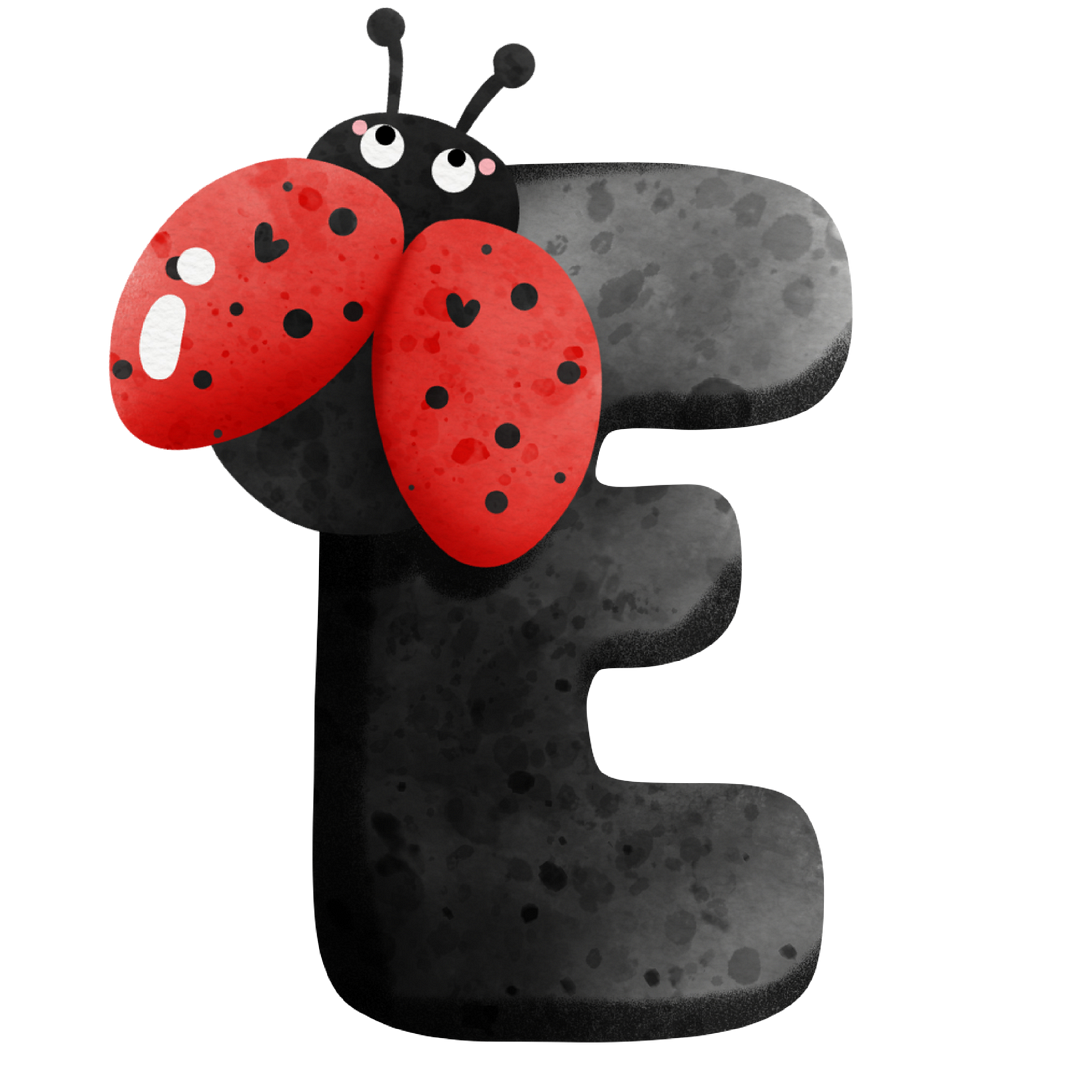 Diamond Painting - Full Round/Square Drill - Ladybug Alphabet(30*30 - 50*50cm)