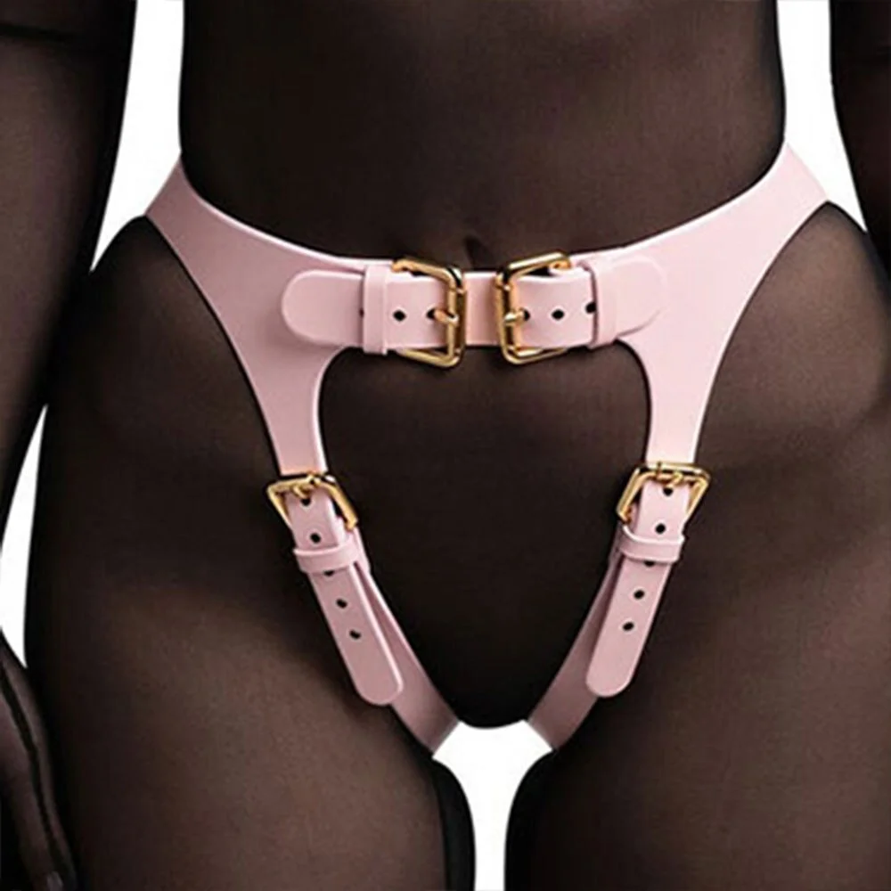 Billionm Fullyoung Sexy Women Faux Leather Lingerie Harness Belt Erotic Suspender Belt Thigh Garter Bondage Rave Gothic Clothing