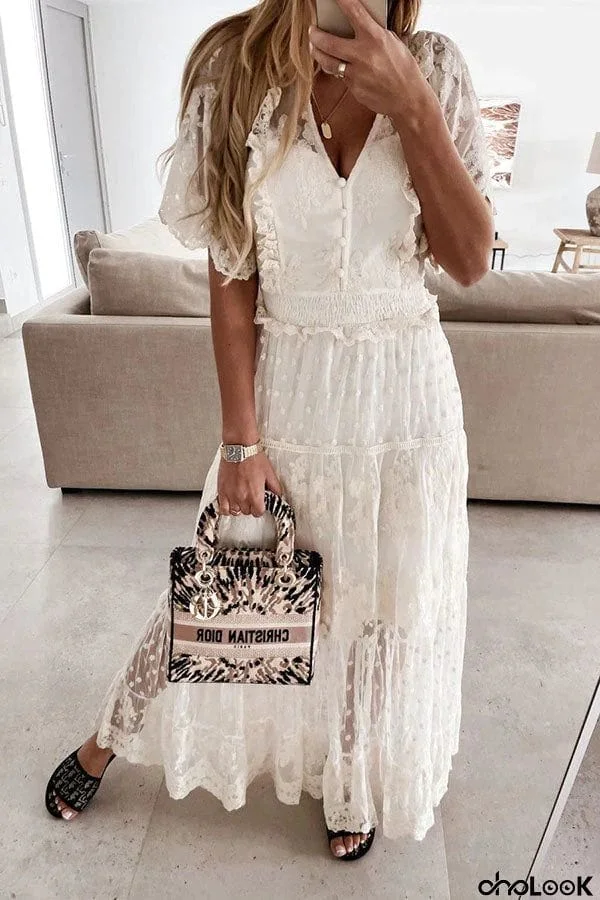 Everlasting Love Lace Maxi Dress