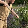 2 in 1 Garden Hoe with Tiller Cultivator Rake Lightweight Hoes Weeding Rake with Long Handle for Fast Grass Removal Cultivating Loosen Soil