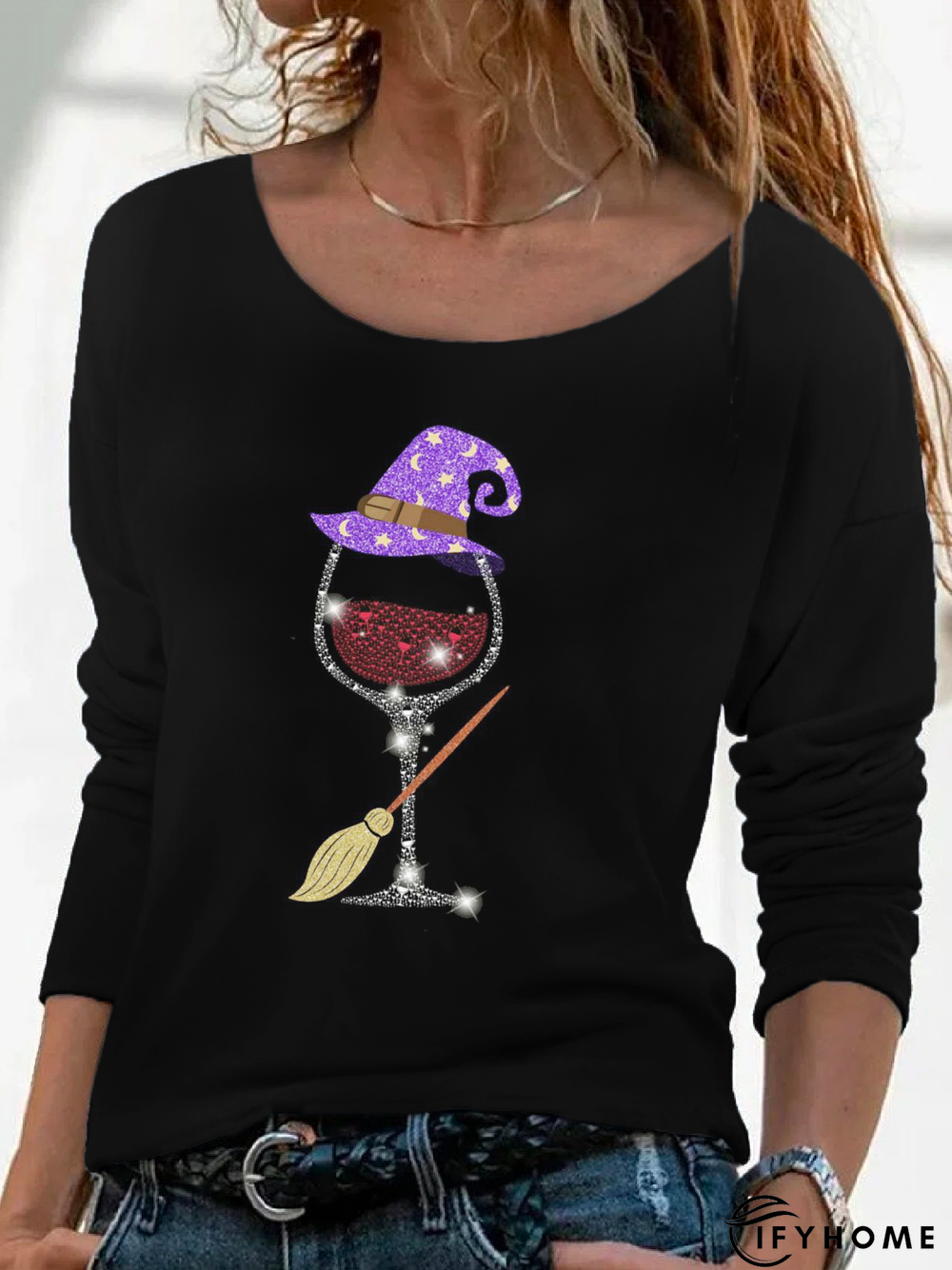 Halloween Printed Casual Crew Neck T-Shirt | IFYHOME