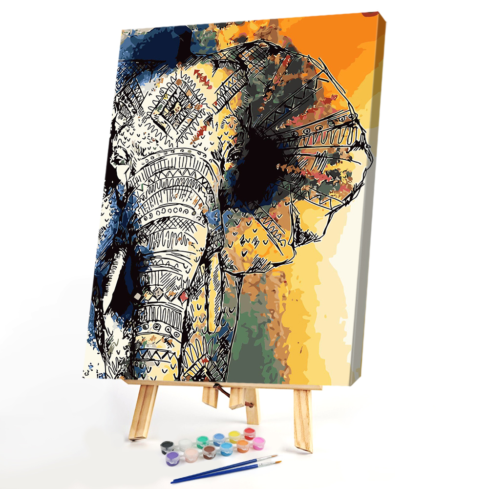 

40*50CM Paint By Numbers-Elephant, 501 Original