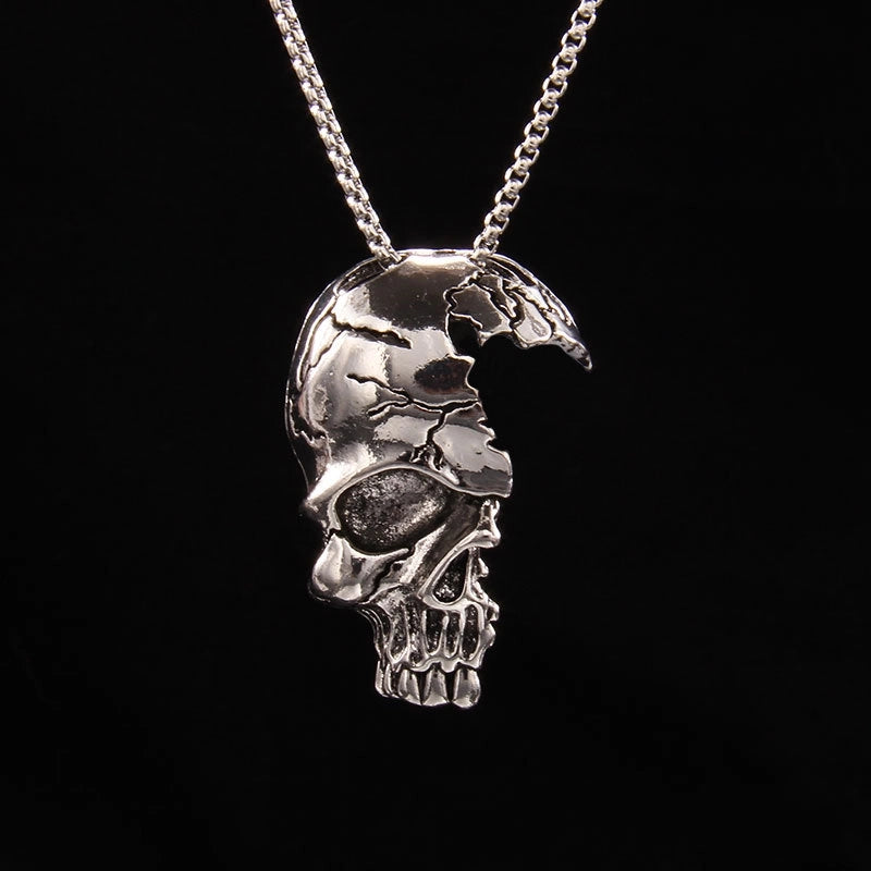 Fashion Skull 201 Stainless Steel Zinc Alloy Halloween Unisex Pendant Necklace