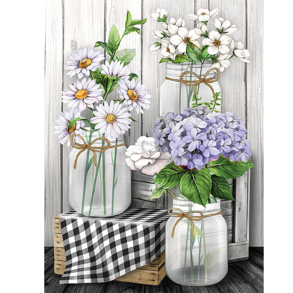 

(Multi-Size) Bouquet - Round/Square Drill Diamond Painting 30*40CM/40*50CM, Round diamond 40*50cm, 501 Original