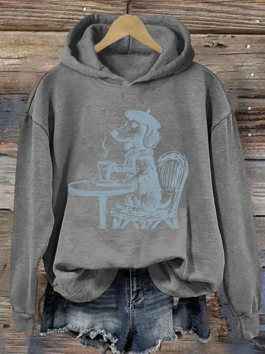 Dachshund Paris Hoodie
