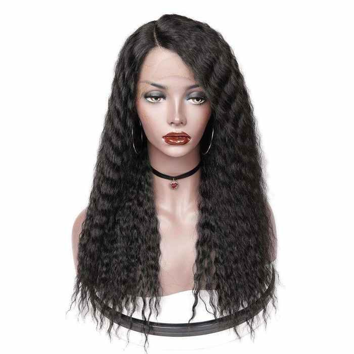  Pre plucked Human Wig kinky straight wigs wignee kinky straight wigs wignee hair kinky straight glueless wigs 