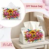 Diamond Painting PU Sunflower Mom Tissue Box Tissue Holder