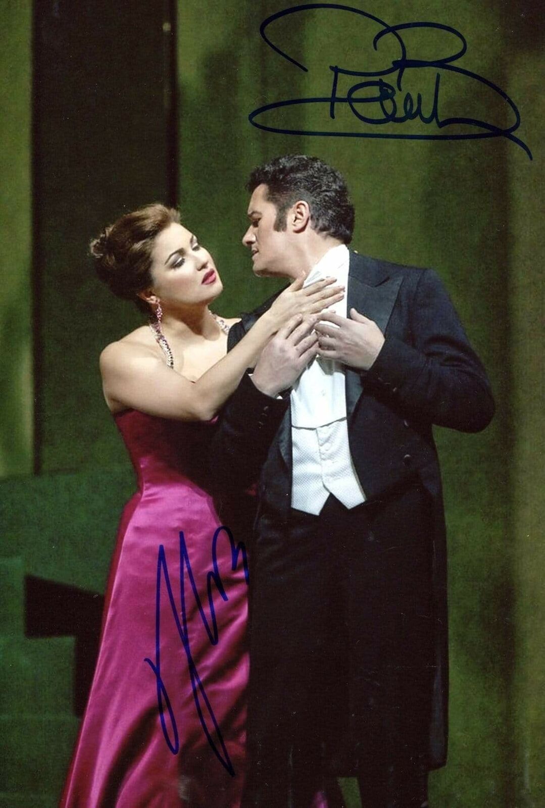 Anna Netrebko & Piotr Becza?a SOPRANO & TENOR autographs, In-Person signed Photo Poster painting