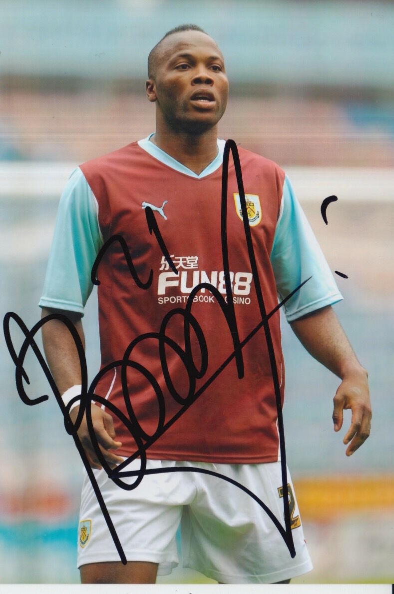 BURNLEY HAND SIGNED ANDRE BIKEY 6X4 Photo Poster painting 7.