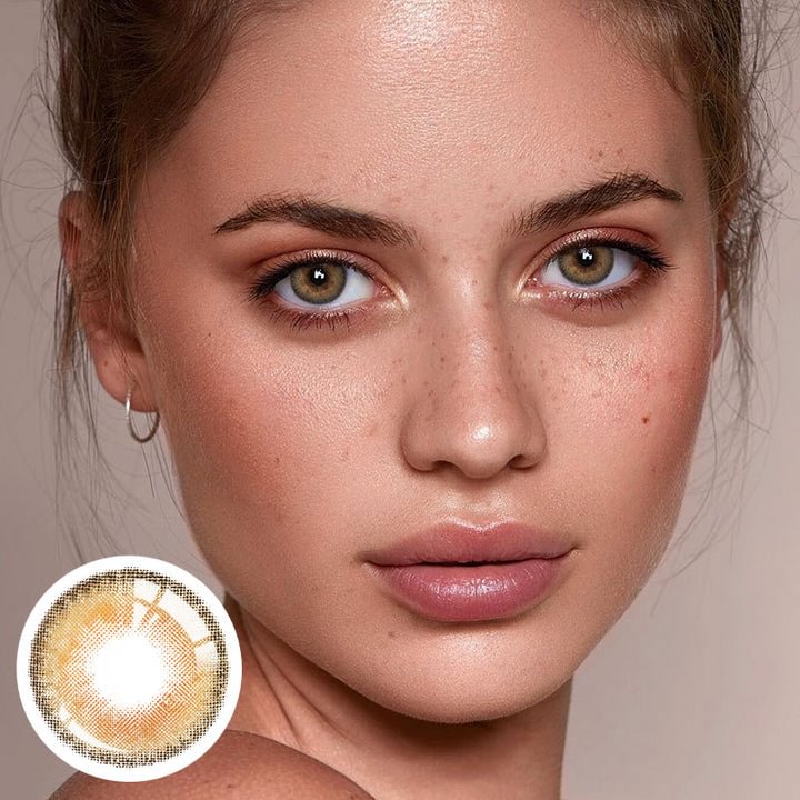 Classical Coffee Brown Colored Contact Lenses Yearly