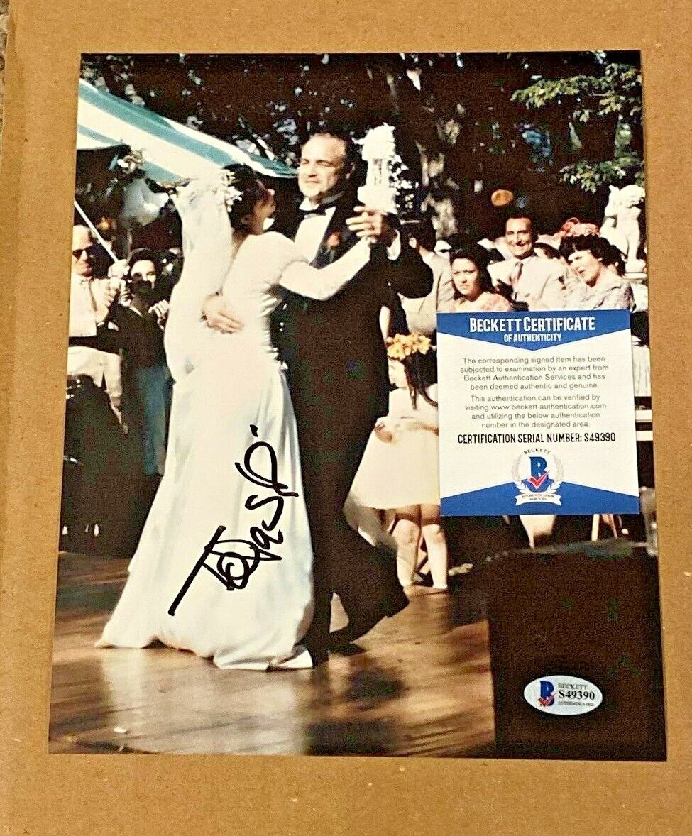 TALIA SHIRE SIGNED GODFATHER 8X10 Photo Poster painting BECKETT CERTIFIED