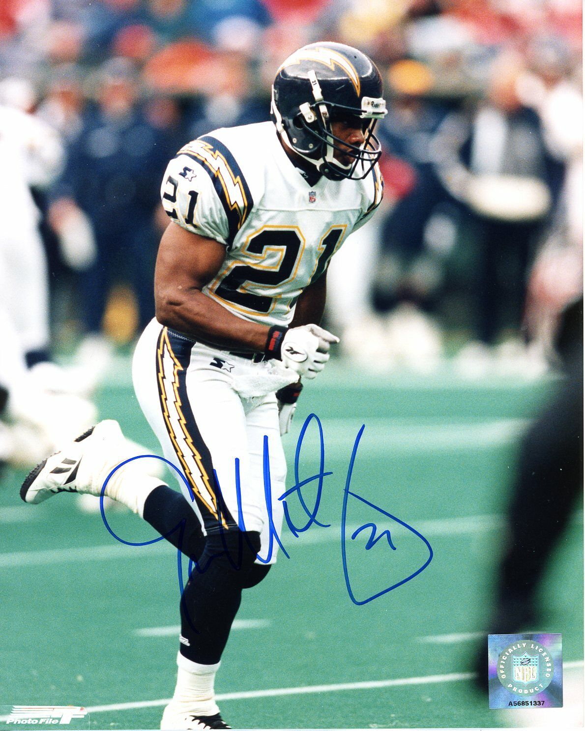 Eric Metcalf autographed 8x10 San Diego ChargersS124