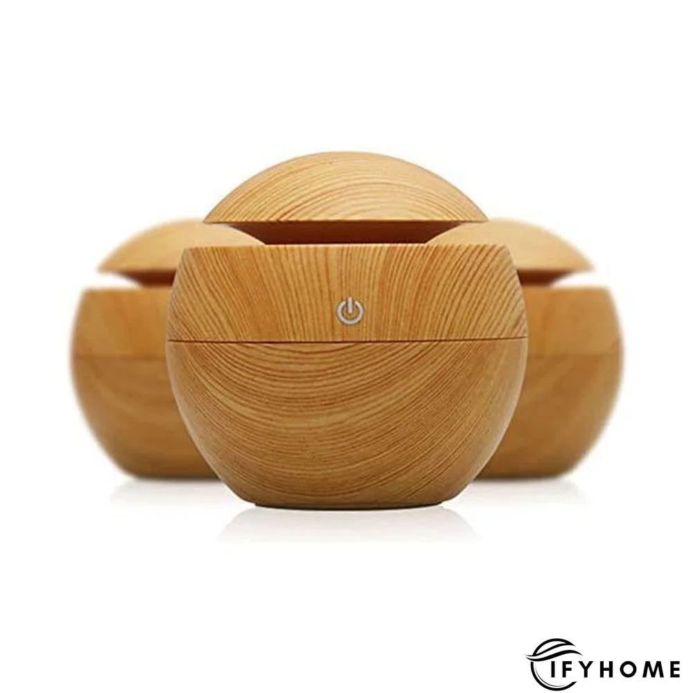 Colorful Wood Grain Air Humidifiers Mini Night Light Home Air Filter | IFYHOME