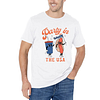 Party In The USA Printed Men's Short Sleeves T-Shirt