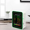 6 In 1 Air Quality Monitor Accurate PM2.5 PM10 HCHO TVOC CO2 CO Detector