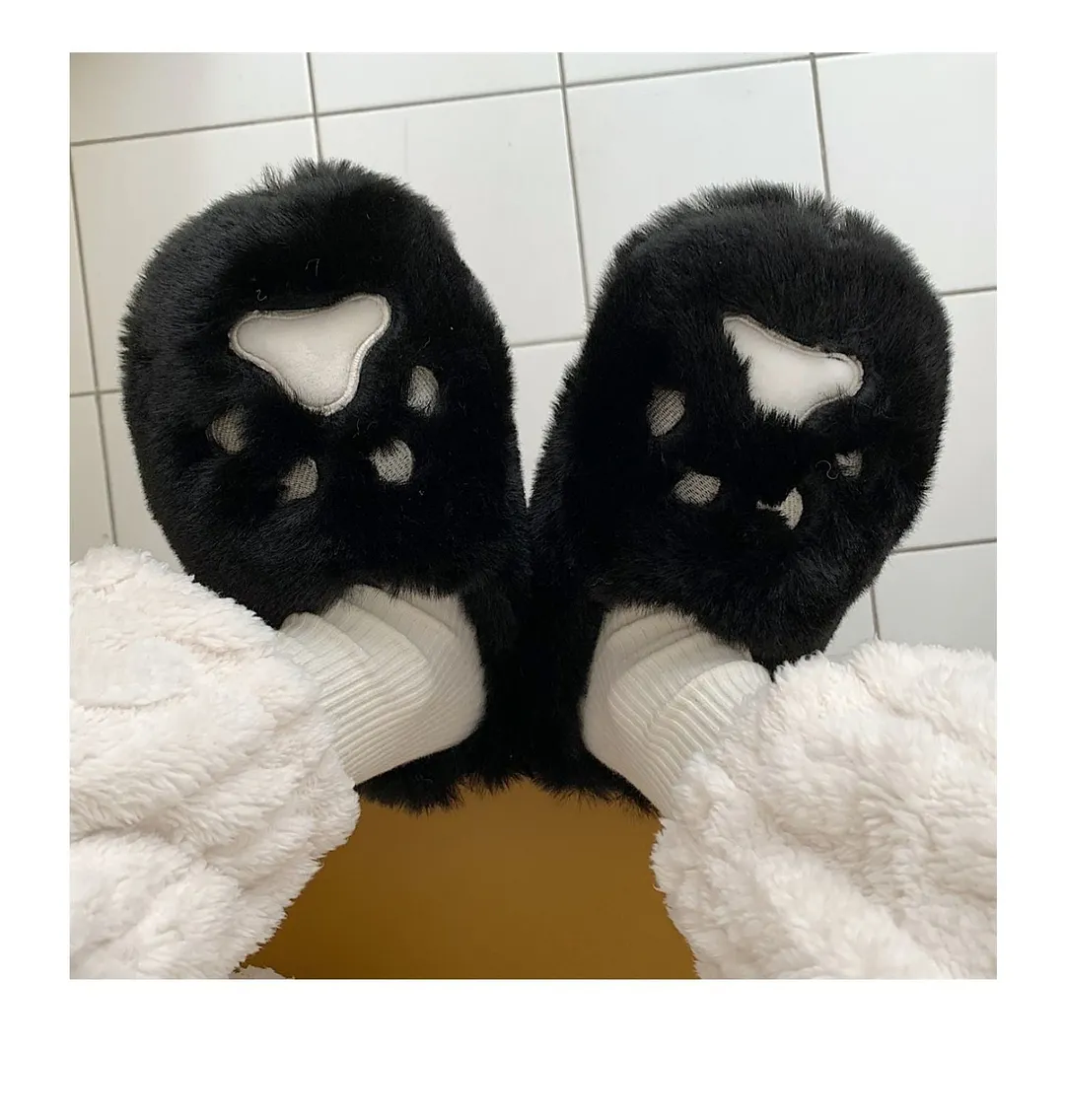 2022 Winter Women Slipper Cat Claw Cotton Home Slippers Warm And Non Slip Indoor Household Plush Slipper For Female