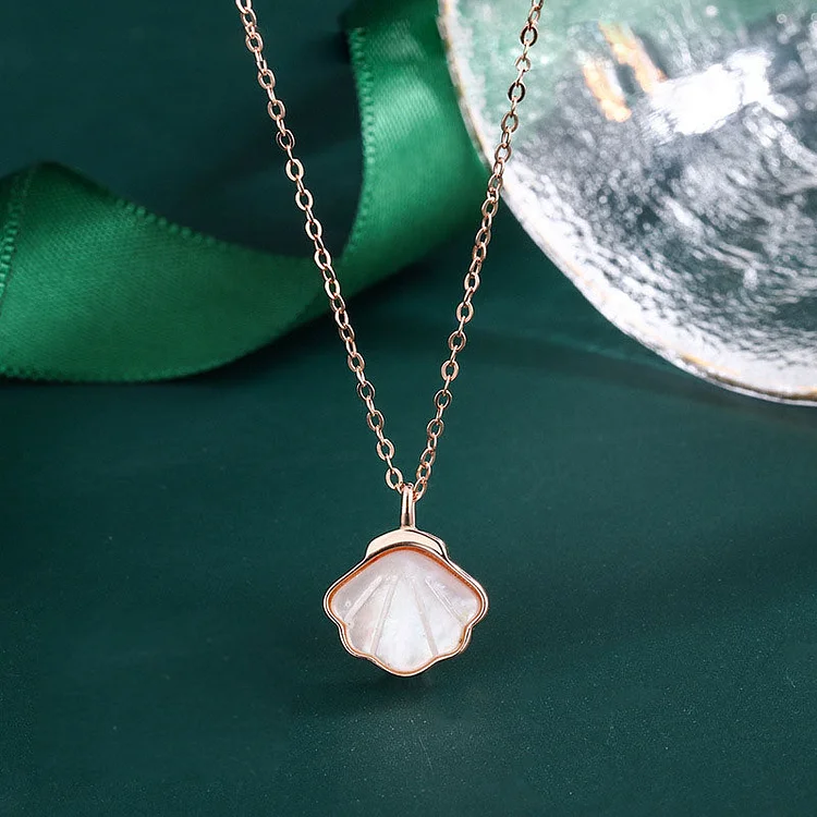 925 sterling silver niche seashell clasp chain