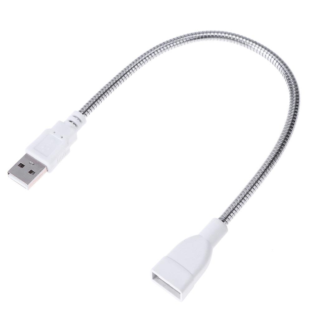 

USB Male to Female Extension LED Light Adapter Cable Metal Flexible Tube, 501 Original