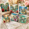 6pcs Diamond Painting Jewel Butterfly Greeting Card Kits with Envelopes for Family Friend Gifts