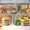 (US Local)6pcs Christmas  DIY Diamond Painting Art Pendant Wall Door Decoration